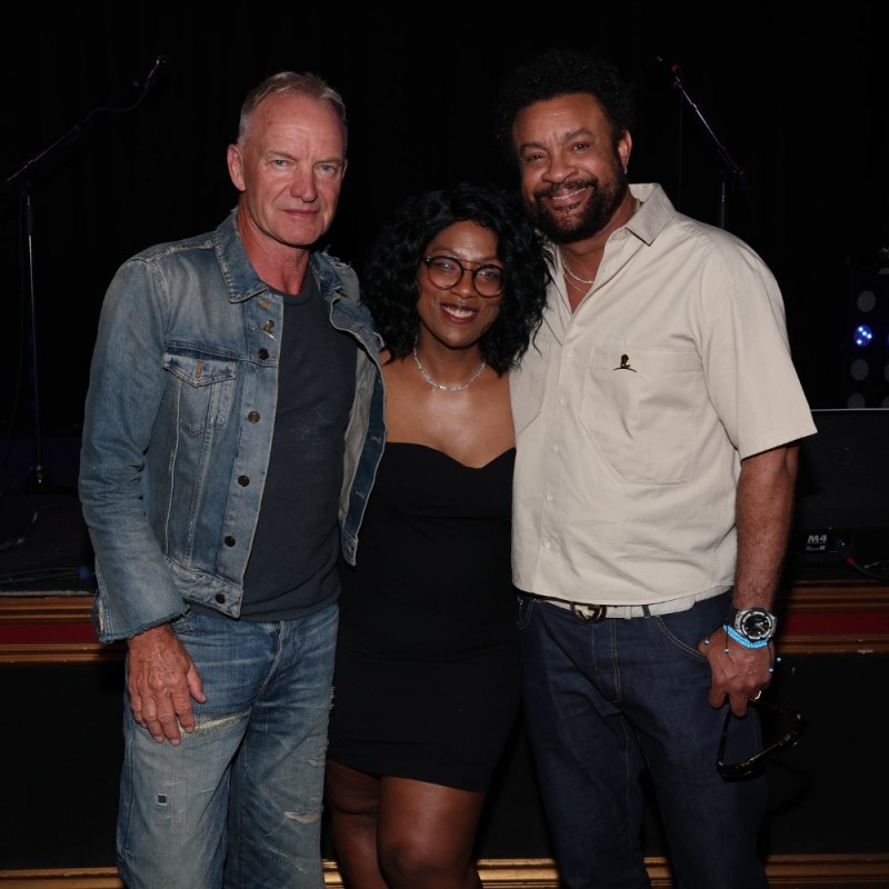 Quiana G. with Sting and Shaggy in Los Angeles
